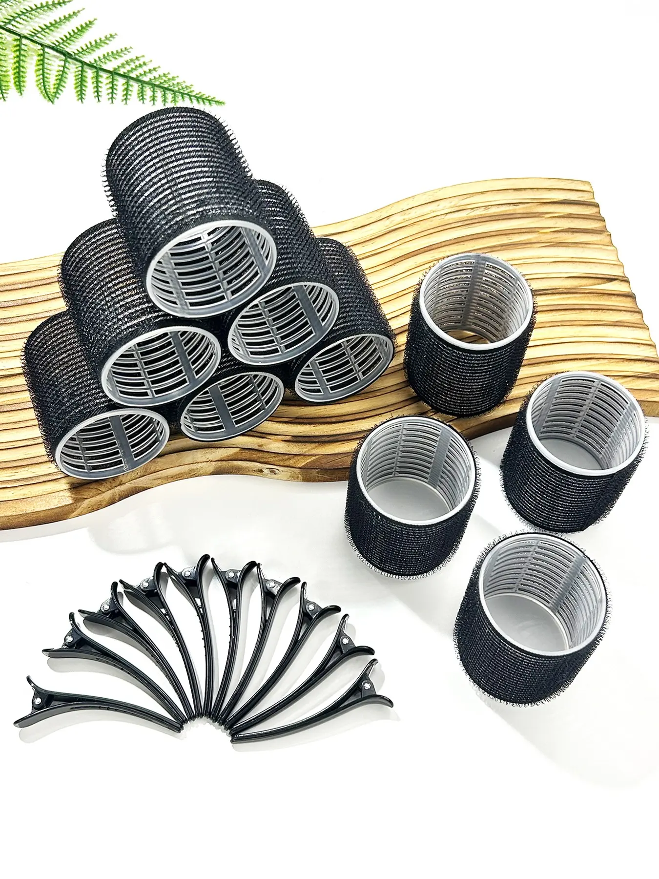20pcs Women's Curling Set (10pcs Large Hair Clips+10pcs Hair Clips), Large Self Gripping Curler, Suitable for Long/Medium/Short/Thick/Thin Hair, Mother's Day, Campus Curling Set, Hairdressing Salon, Hairdressing Tools, Curly Hair Kit