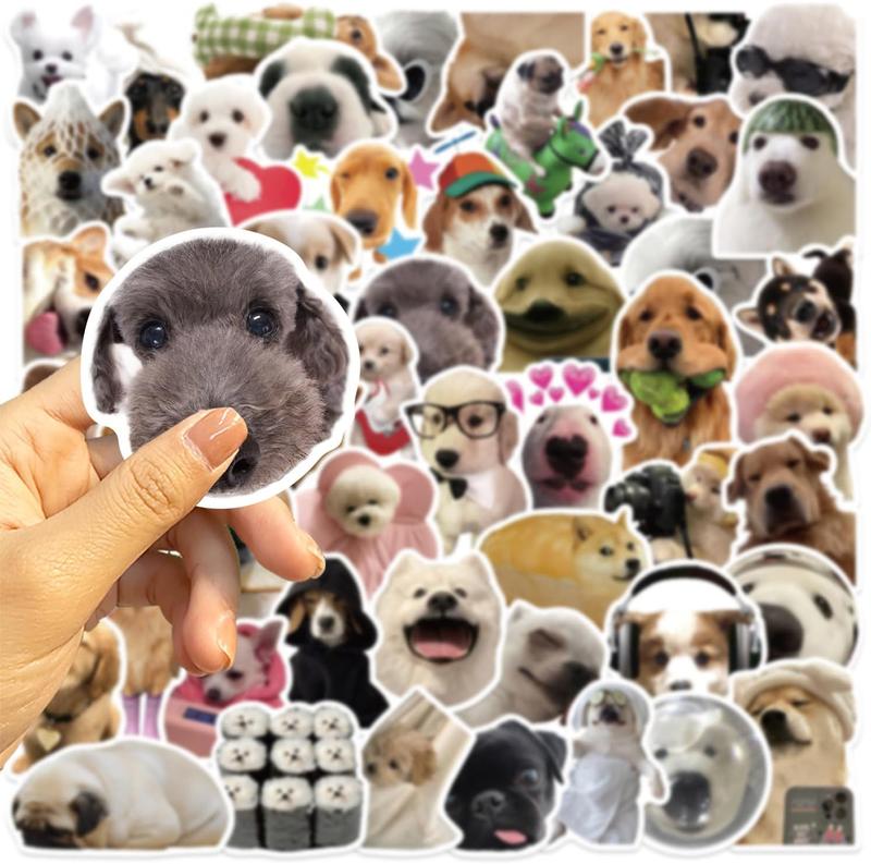 Dog Meme Stickers, Funny Dog Stickers for Kids Journaling Adults Kawaii,Cute Waterproof Vinyl Sticker for Water Bottles Laptops 50Pcs