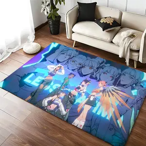 OOverwatch Floor Mat Luxury Velvet Doormat Water Absorbent Non-Slip Floor Mat, Soft Shaggy Carpet for Bathroom Kitchen Living Room Bedroom Entrance, Washable Anti-Skid Indoor Outdoor Rug Home Decor