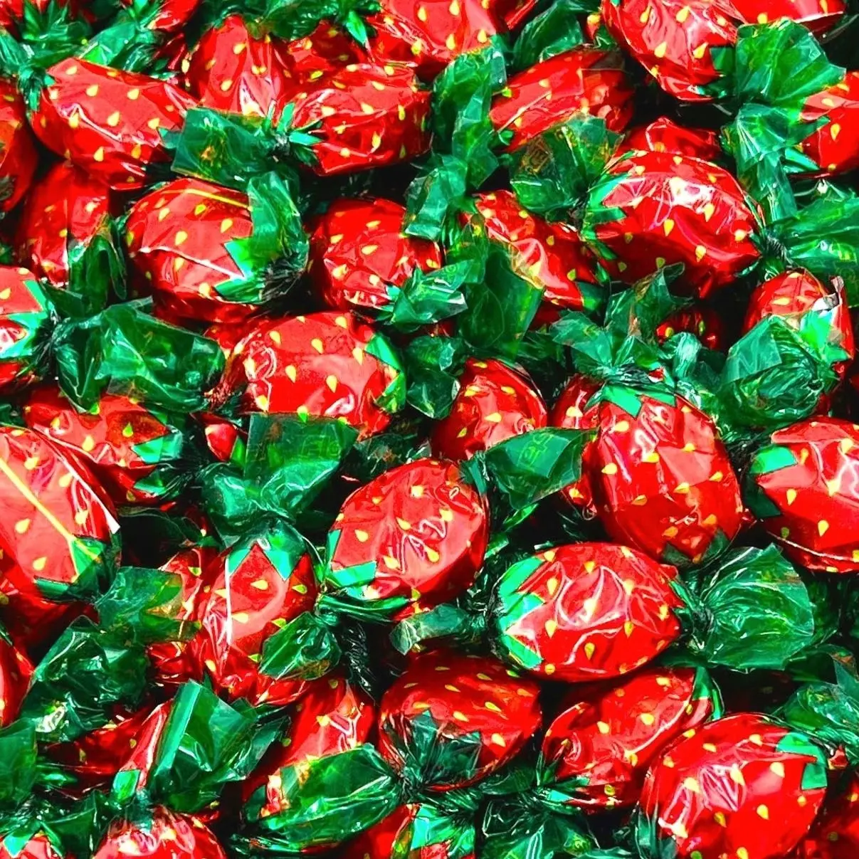 Strawberry Hard Candy | 1 Pound Bag - Approx. 85 Count | Strawberry Candy Individually Wrapped | Old Fashioned Candy | Retro Treat