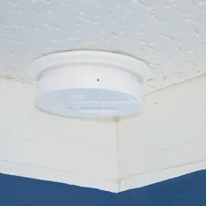 Functional Smoke Alarm with Covert Wi-Fi Camera 120 Degree Wide Lens 4K Video Streaming Full HD Quality Motion Detection Alerts Dual-Band Connectivity