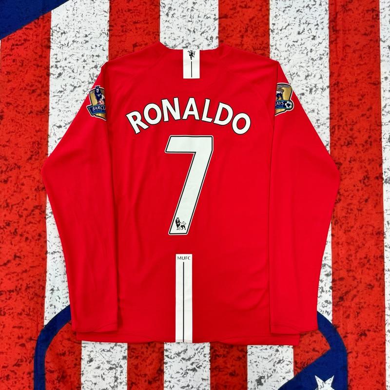 MUFC/Soccer Jersey/Fans Version/Home kit/CR7/RONALDO/ #7/Red/Long Sleeves