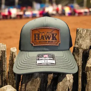 Custom Small business hats + Richardson + Yuploong + Leather Patch + Business hat + Custom Hat