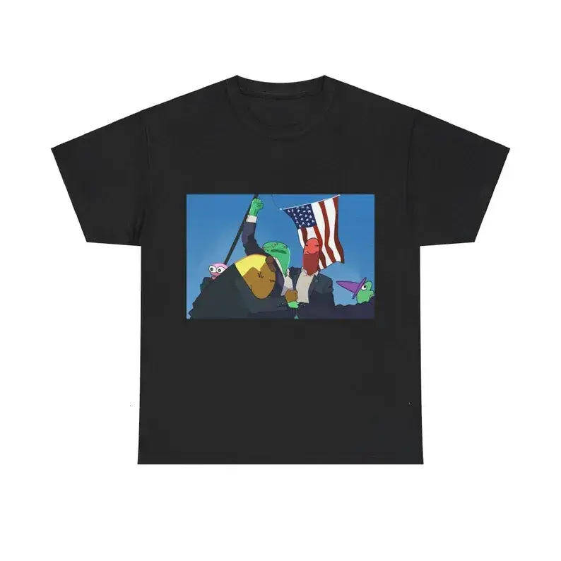 Smiling Friends Mr Frog Trump Shooting T-Shirt, Trump Fight Shirt, Never Surrender Tee, Trending  Tee, Mr Frog Tee