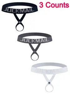 Men's Letter Tape Sexy Thong, Breathable Comfortable Drop Waist Briefs for Daily Wear, Fashion Men's Underwear for All Seasons, Soft Stylish Brief