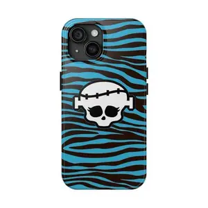 Cartoon skull graffiti art film phone case, compatible with iPhone 17, 16, 15, 14, 13, and 12. A perfect gift for your boyfriend or girlfriend.
