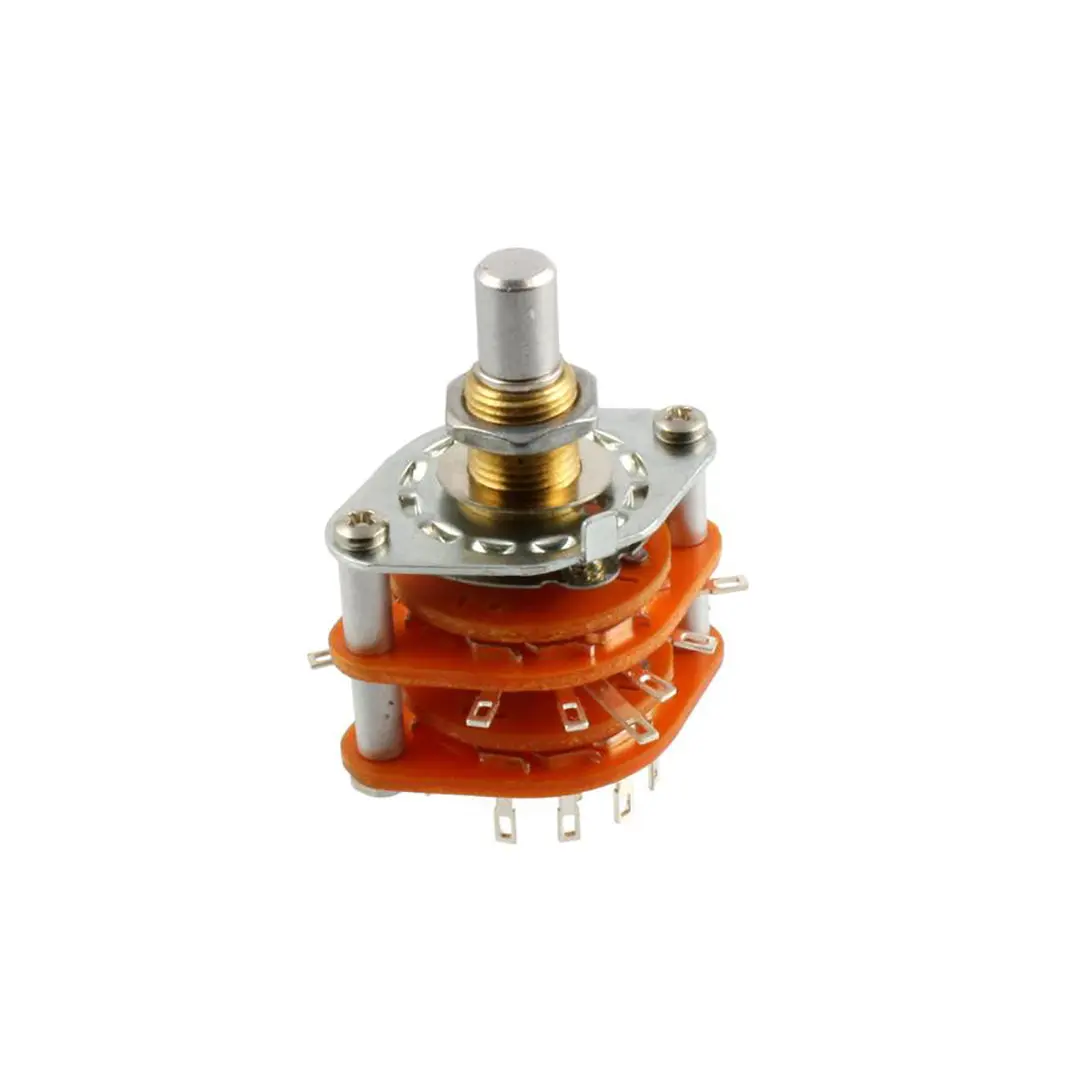EP-4925-000 5-Position Rotary Switch - 4-Pole Multi-Pole Solid Shaft Electrical Switch Accessory, Position Control Single Unit for Home Improvement, Not Smart Devices
