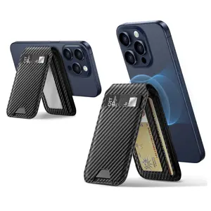 LHJLKFH Magnetic Wallet , Compatible with MagSafe Wallet, for iPhone Wallet with Adjustable Stand, for iPhone 15/14/13/12 Series, Not for iPhone 13/12 mini