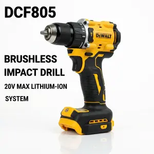DEWALT DCF805 20V for Fastening Screws 1/2 Inch Compact ， limited  woodworking  professional construction high torque electric screwdriver bare tool mak it apower on efficient drilling