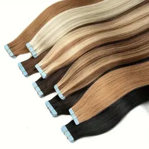 New 20pcs Peruvian 100% Human Hair Tape-in Extensions, 16-26 Inches