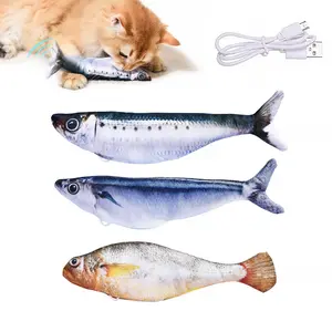 Potaroma Bite-Sized Realistic Flopping Fish Cat Toy, 3 Flapping Modes, Interactive & Rechargeable - Auto-Activated Motion for Cats