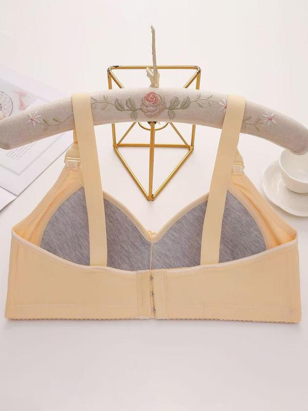 5PCS EssElegance Push-Up Jacquard Bra -Adjustable Support Straps & Wire-Free DailyComfort,Women's Lingerie & Underwear