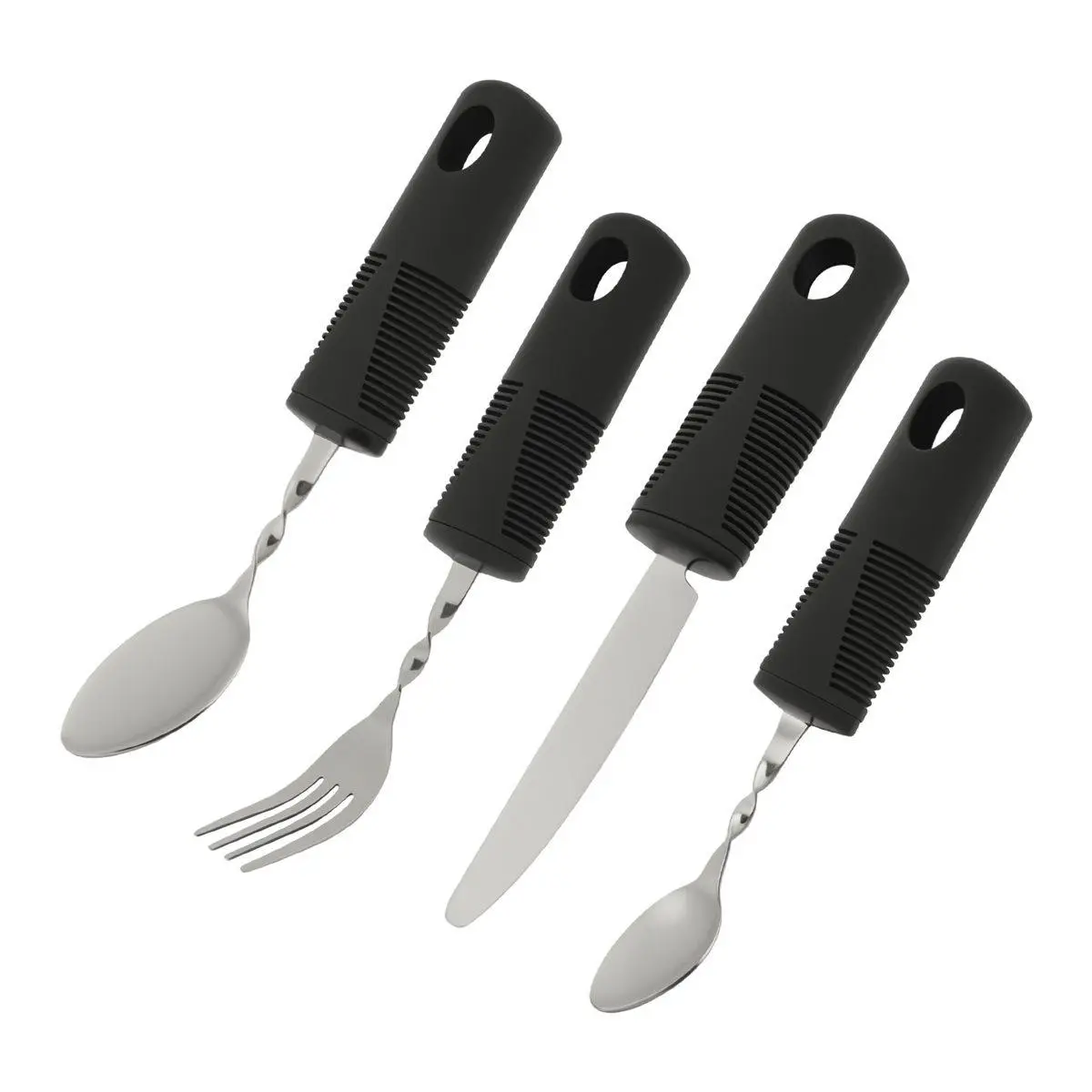 4pcs Bendable Cutlery Disabled Utensil Adult Weighted Utensils Elderly Built Adults Adaptive Tableware Gadgets