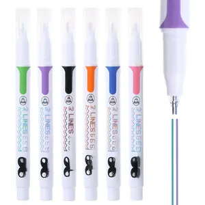 - Double Line , 6 Pack,  Colors,  Journaling s, Outline , 3-D Two Line Two Line s, Liner s for Drawing
