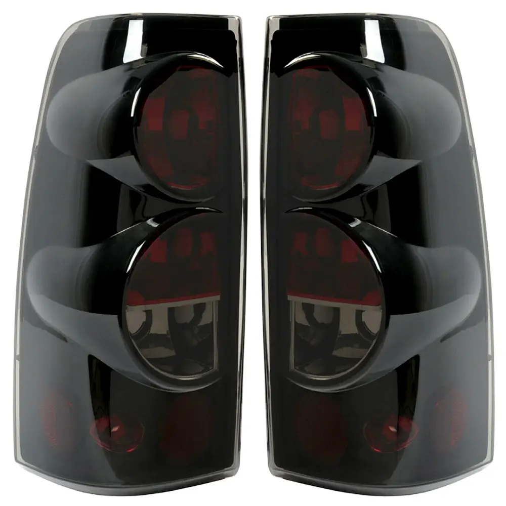 Tail Light Compatible With 1999-2006 Chevy Silverado 1500 2500 3500 GMC Sierra 1500 2500 Driver and Passenger Side Rear Light Brake Lamps(OE Smoke Lens)