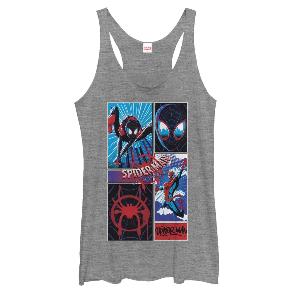 Women's Marvel Spider-Man: Into the Spider-Verse Modern Panels Racerback Tank Top