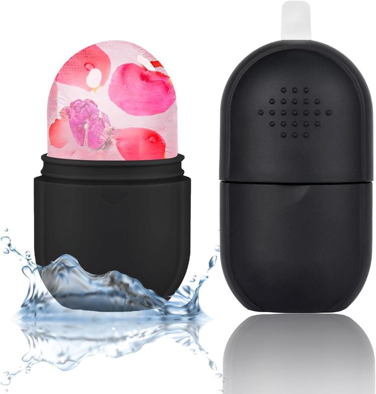 Ice Roller for Face and Eye, Upgrated Ice Face Roller, Facial Ice Roller Skincare Ice Roller, Contour Ice Cube for Face Ice Face Massager, Silicone Ice Mold for Face for Beauty Puffiness Pain Relief dferf4