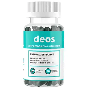 Deos Body Deodorizer - 30 Capsules Natural Effective Deodorant Supplement for Fresh Underarms & Private Area with Natural ingredients