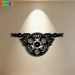 1pc Dragon & Spiral Metal Wall Art, Mythical Dragon & Spiral Statue Mural, Ideal Gift for New Year, Christmas, Mythology Decor Enthusiasts, Weather-Resistant Metal Wall Decor , Perfect for Outdoor Garden Wall & Fence, Stunning Exterior Metal Art Accent