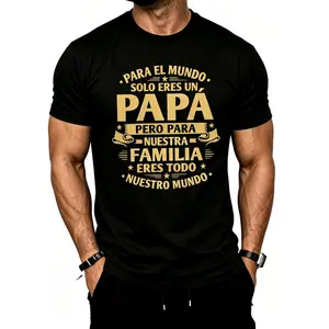 Stylish Men's Short Sleeve Cotton T-Shirt for Casual Daily Wear and Summer Comfort Perfect Gift for Father's Day