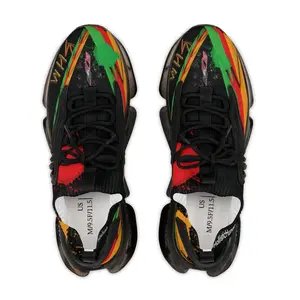 Black Sneaker | Black History Month | SoulStride Mesh Sneakers |  (Black) Special Edition | Collector's Edition Breathable Unisex Comfortable Sports Shoes Athletic Runner Closed Footwear Trainer Training Shoe Breathable Man Woman