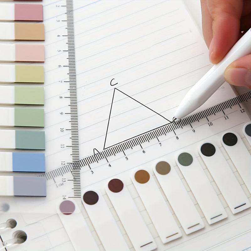 1200 Sheets PET Sticky Index Tabs Morandi Page Markers Writable Removable Book Flags for Books Files Office Supplies