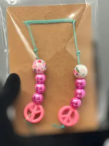 Large Handmade Beaded Bookmark – Unique Reader Gift # 2037