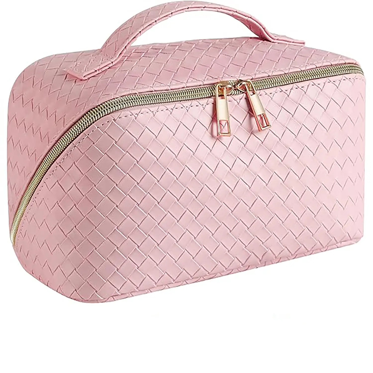 PU cosmetic bag, large capacity, convenient pillow, cosmetic bag, travel, wash, embossed, multi-functional storage bag, Cosmetics Bag, Travel Beauty Bag, Travel Cosmetic Bags, Vanity Bag Organizer