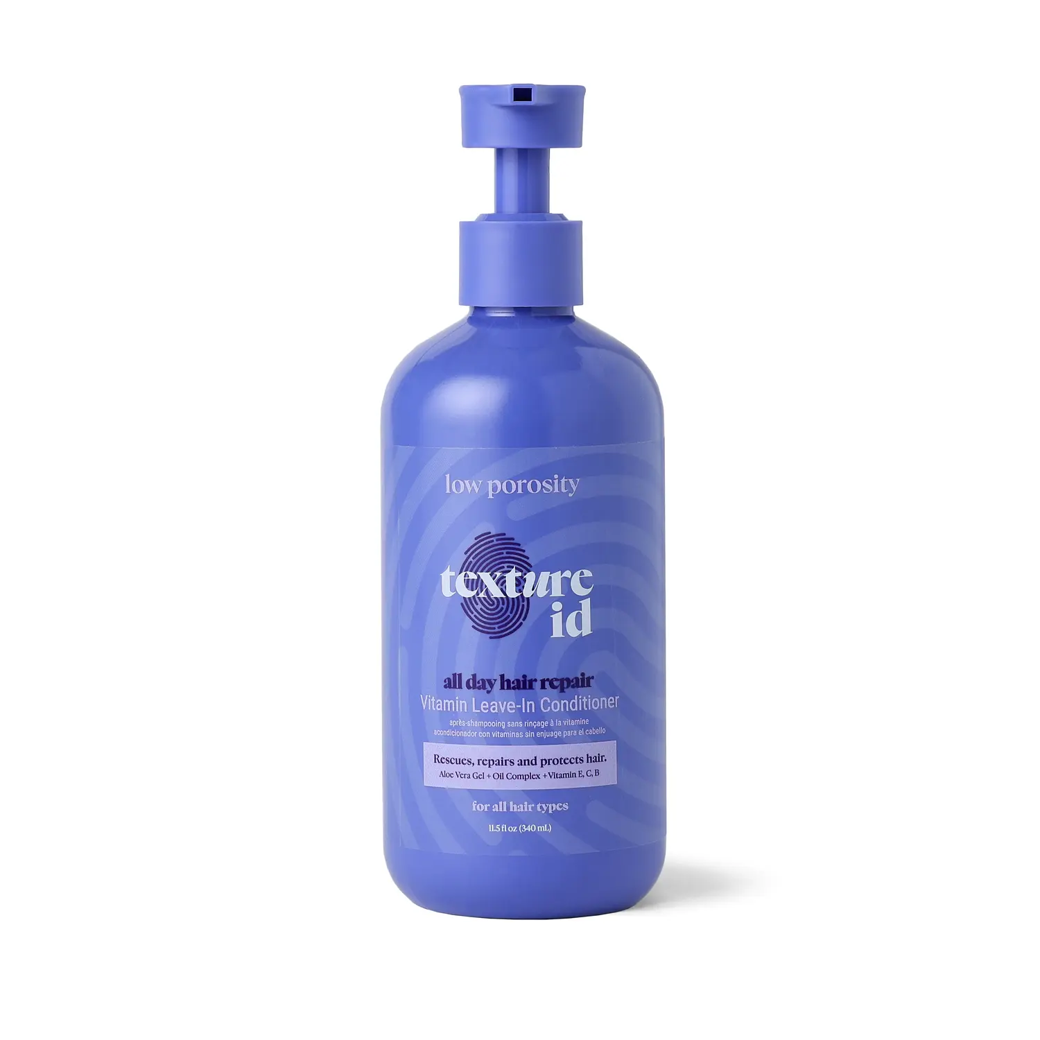 Texture ID Low Porosity Vitamin Leavein Conditioner, Repairs & Protects, Contains Vitamins B, C & E, 11.5 Fl Oz, Haircare, Lightweight