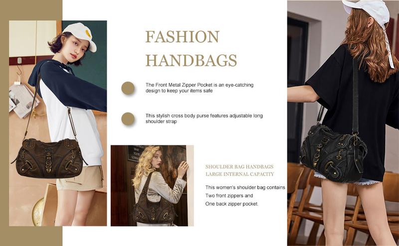 Angelkiss Hobo Purses and handbags for Women Satchel Handbag Women Purses Large Daily Shoulder Bags