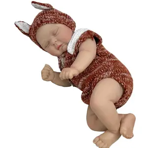 TopLink 20-Inch (50cm) Lifelike Newborn Doll - Realistic Soft Doll with 3D Skin, Visible Veins, Asleep Vinyl Limbs, Cloth Body, Handmade Birthday Gift Figurine, Realistic Soft Dolls
