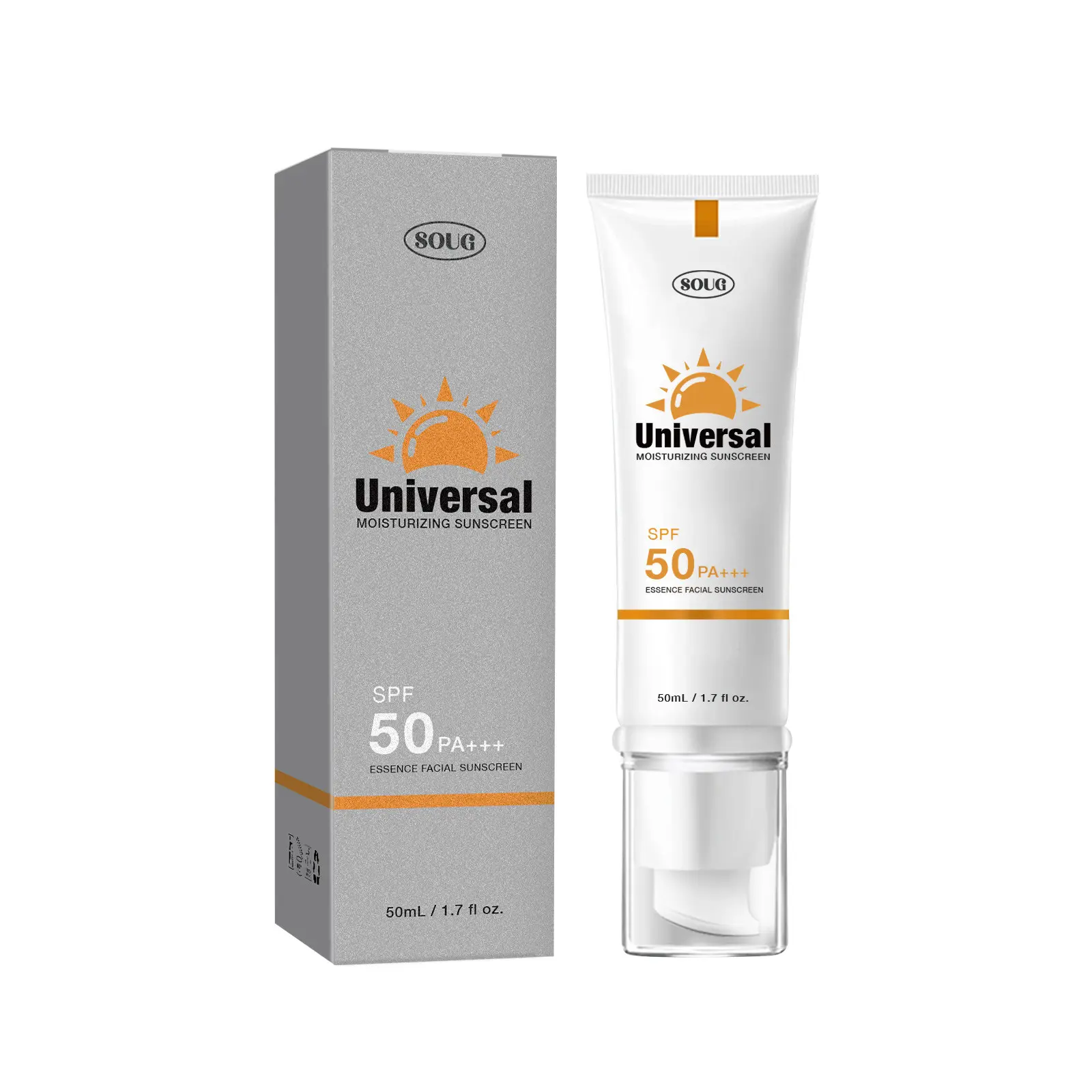 Soug Hydrating Sun Essence SPF 50, Waterproof and Non-Sticky Facial Cream for Daily UV Protection, Moisture Soug Hydrating Sun Essence SPF 50, Waterproof and Non-Sticky Facial Cream for Daily UV Protection, Moisture