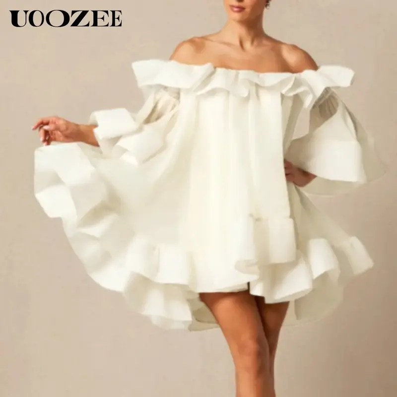 off the shoulder white dress - TikTok Shop