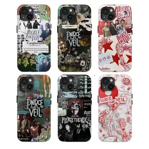 I Can’t Hear You Tour Phone Case Pierce The Veil Tour 2025 Phone Case for iPhone 17 16 15 14 Pro Max 13 12 11 Galaxy S25-S21 Anti-Yellowing Hard PC Back & Soft TPU Bumper Dual-Layer Cover