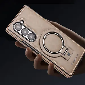 New Business Men's Suitable for Z Fold 6/Z Fold 5/Z Fold 4/Z Flip 6/Z Flip 5/Z Flip 4 Mobile Phone Case Magnetic Suction Full-Covering Drop-Resistant NH9