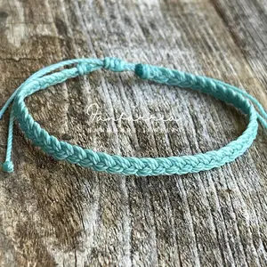 Braided Anklet Bracelet Waterproof Handmade Boho Delray Style