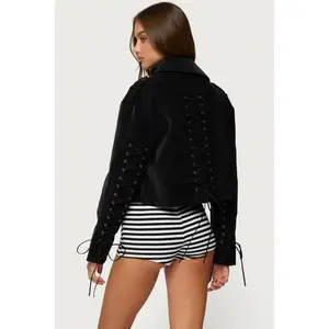 Ryder Faux Suede Biker Jacket