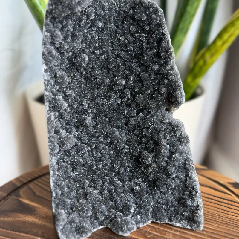 Black Amethyst Freeform Stones Natural Healing Crystals for Home Decor and Meditation