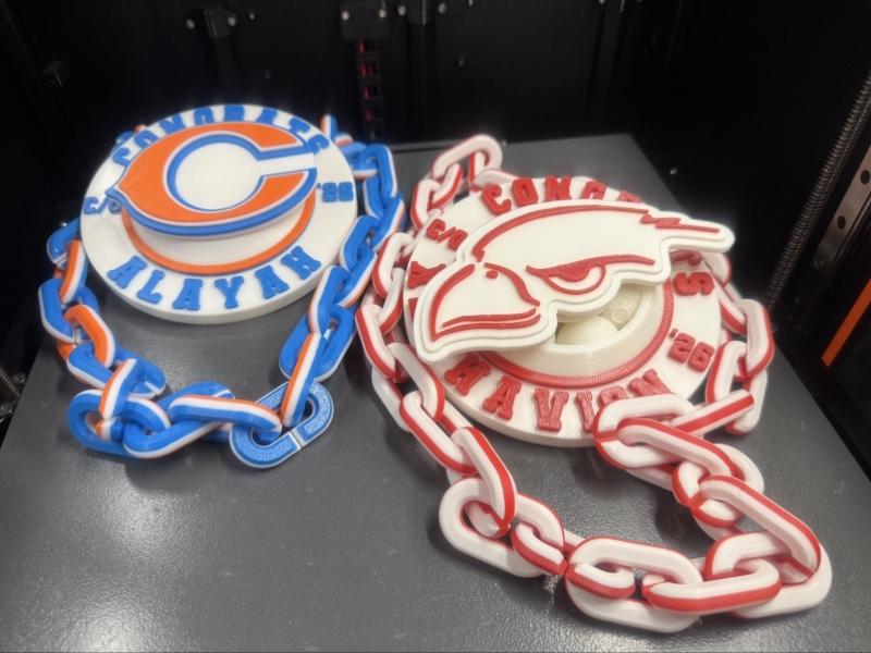 3d Printed SPINNING Graduation Rally Championship Chain Player of the Game I Custom I Sports MVP Baseball Football Cheer Wedding Concert