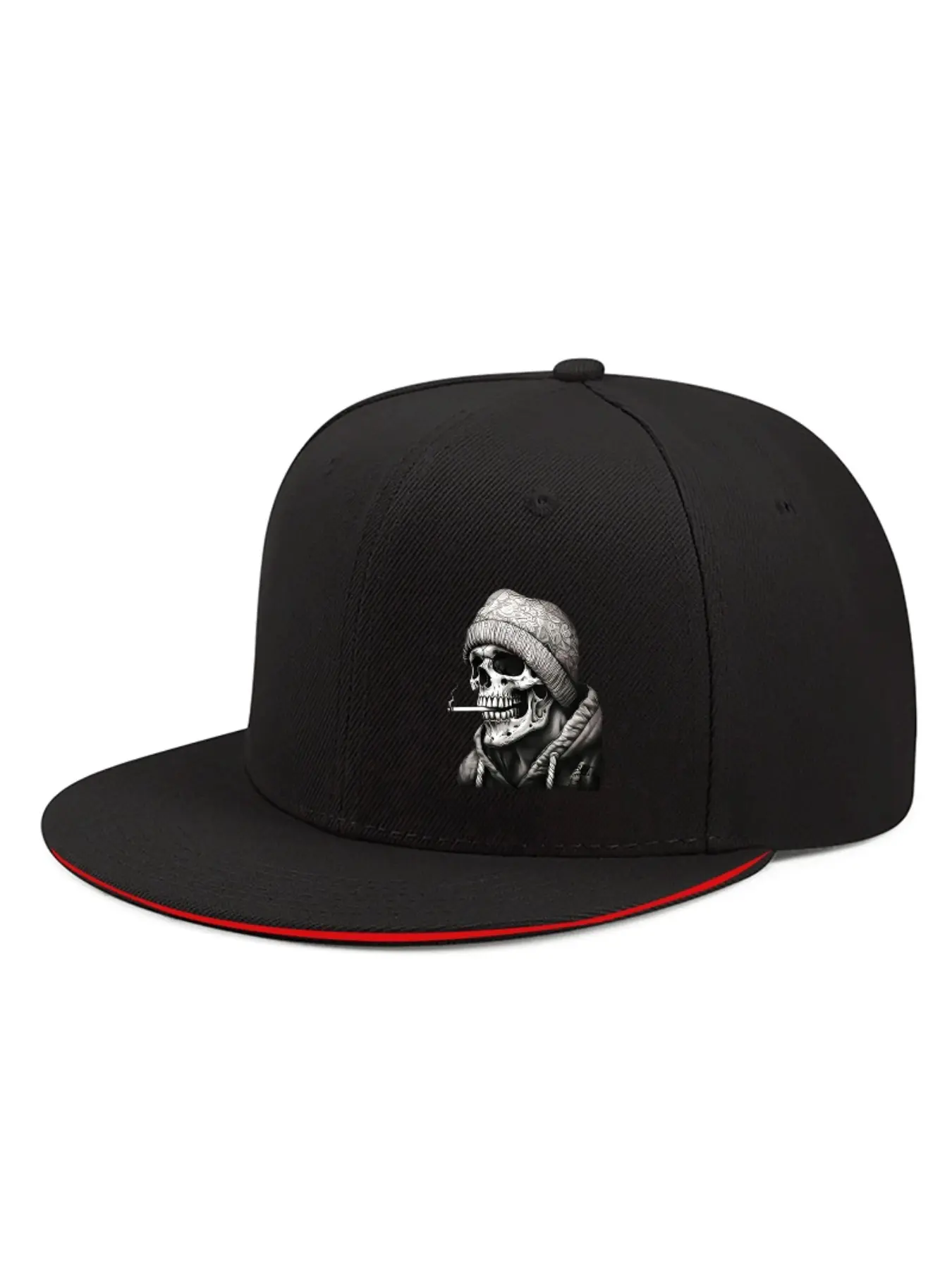 Urban style casual Trendy versatile flat-brimmed Fitted women's baseball cap, outdoor street style fashionable men's hat, Fitted Baseball Caps, Fashionable Hats