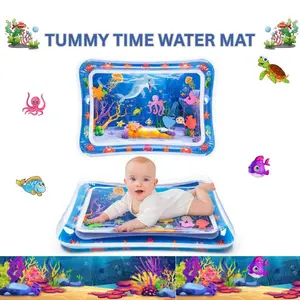 Inflatable Tummy Time Water Mat for Babies – Sensory Play Mat for Infants 3–12 Months, Baby Development Toy for Tummy Time, Crawling & Baby Shower Gift
