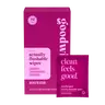 goodwipes Rosewater Flushable Wipes - Individually Wrapped Butt Wipe for On-the-Go Adults - Portable Mini Wipes - Travel Essentials - Sewer & Septic Safe- 2 pack of 32ct