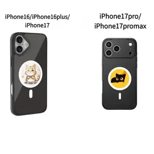 DIY Smart NFC HD Ink Screen Protective Phone Case, Customizable Screen Pattern, Magnetic and Wireless Charging, Fits Apple iPhone 13/14/15/16/17 Pro Max Accessories