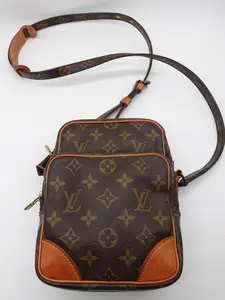 Pre-owned Louis Vuitton Coated Canvas Crossbody Bags Monogram Amazone