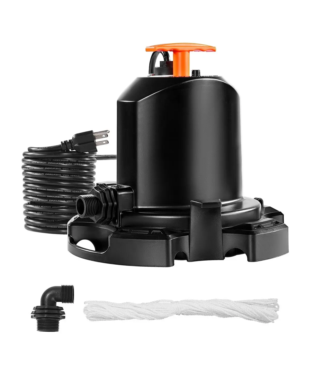 【summerfinds】VEVOR Pool Cover Pump Submersible Swimming 1/2 HP 1575 GPH with 25 ft Power Cord Heavy Duty Parts, Swimming Pool Pumps, Powered Pond Pumps, Quick Pump