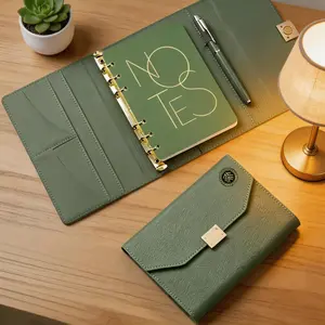 Three-Fold Business Office Notebook, Matte Finish and Regular Lines, Fashionable Notebook for Notes and Meetings, Ideal for Professionals
