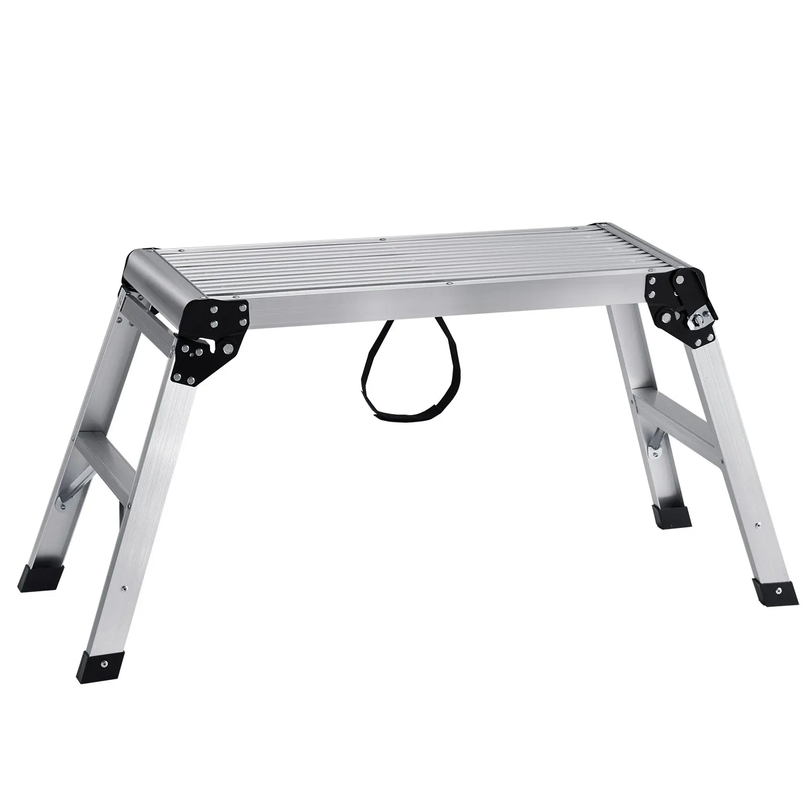 【DealsForYouDays】VEVOR Folding Work Platform, 330 lbs Load Capacity, Aluminum Drywall Stool Ladder, Heavy Duty Work Bench w/ Non-Slip Feet, Ideal for Washing Vehicles, Cleaning, Painting, Decorating