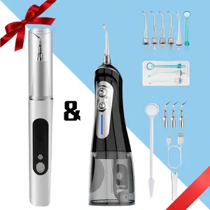 Deep Cleaning Water Flosser, suitable for braces/sensitive teeth, daily oral cleaner, water flosser adult gift, specially for braces, removes oral plaque/tartar, teeth cleaning kit, cleaning and whitening
