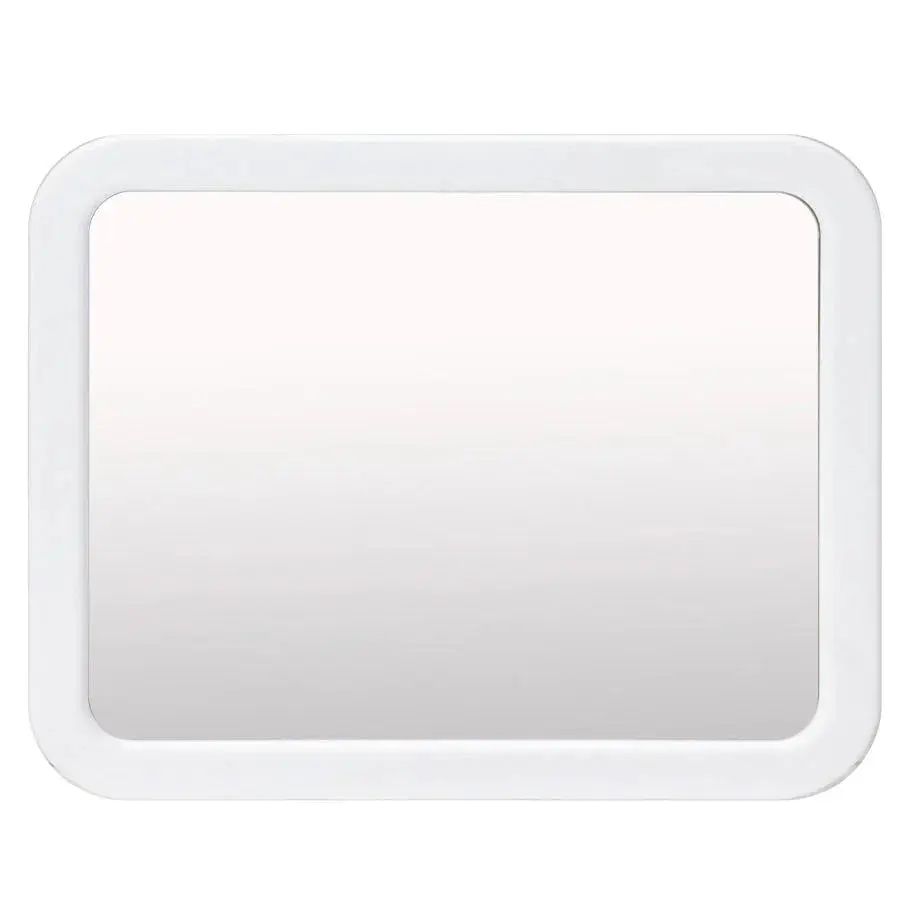 Officemate® Rectangle Magnetic Glass Mirror - Durable Wall-Mounted Office & Home Decor Accessory with Integrated Suction Cups, Versatile and Easy to Use for Home Environments