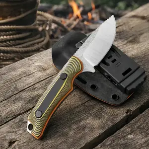 BM 15017 Hidden Canyon Compact EDC Tool, 2.79-inch 8Cr13MoV blade, full-handle design, G10 handle, Kydex sheath, portable gear for camping, hiking, everyday outdoor activities, men’s gift